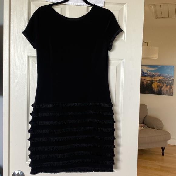 Joseph Ribkoff black drop waist dress - Picture 4 of 7